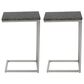 Jofran Aurora C-Table in Nero Black (Set of 2), , large