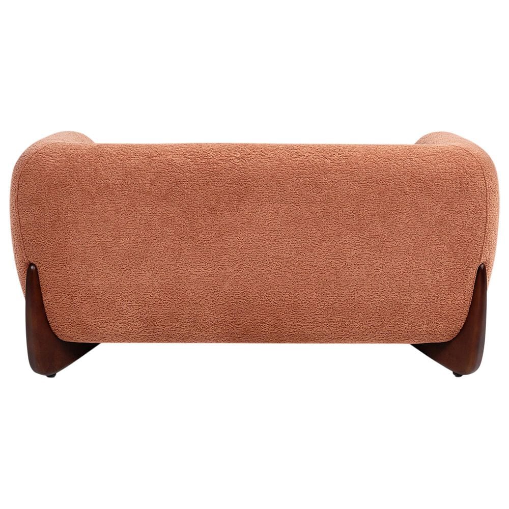 Jennifer Taylor Home Louie Alpine 36.5" Medium Sherpa Dog Sofa Bed in Spice Orange, , large