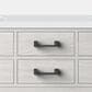Lexora Home Norwalk 60" Double Bathroom Vanity in White Oak with White Cultured Marble Top and Rectangle Sink, , large