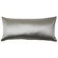 Ann Gish 10" x 22" Duchess Satin and Velvet Reversible Pillow in Platinum, , large