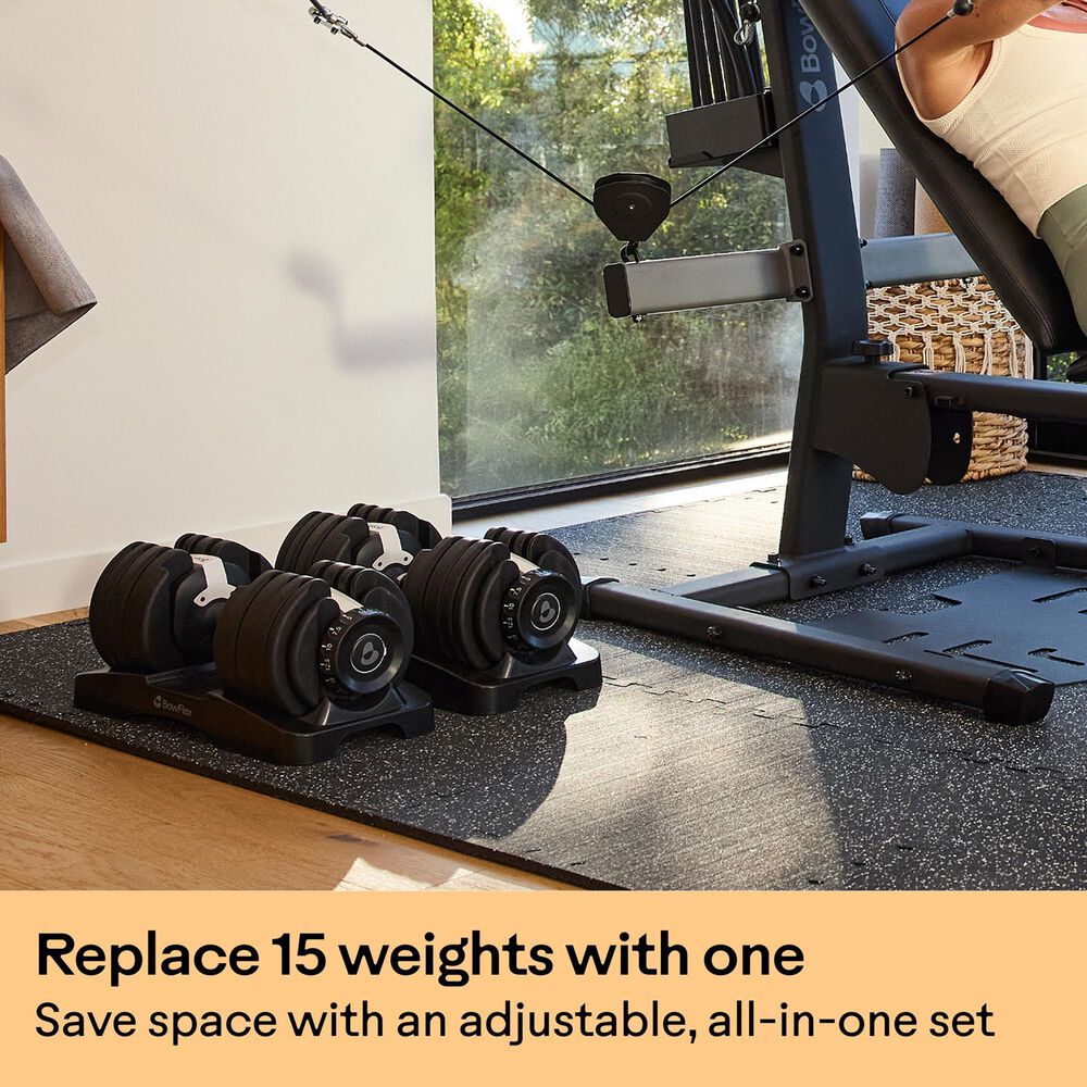 BowFlex SelectTech 52 Adjustable Dumbbell Set in Black, , large