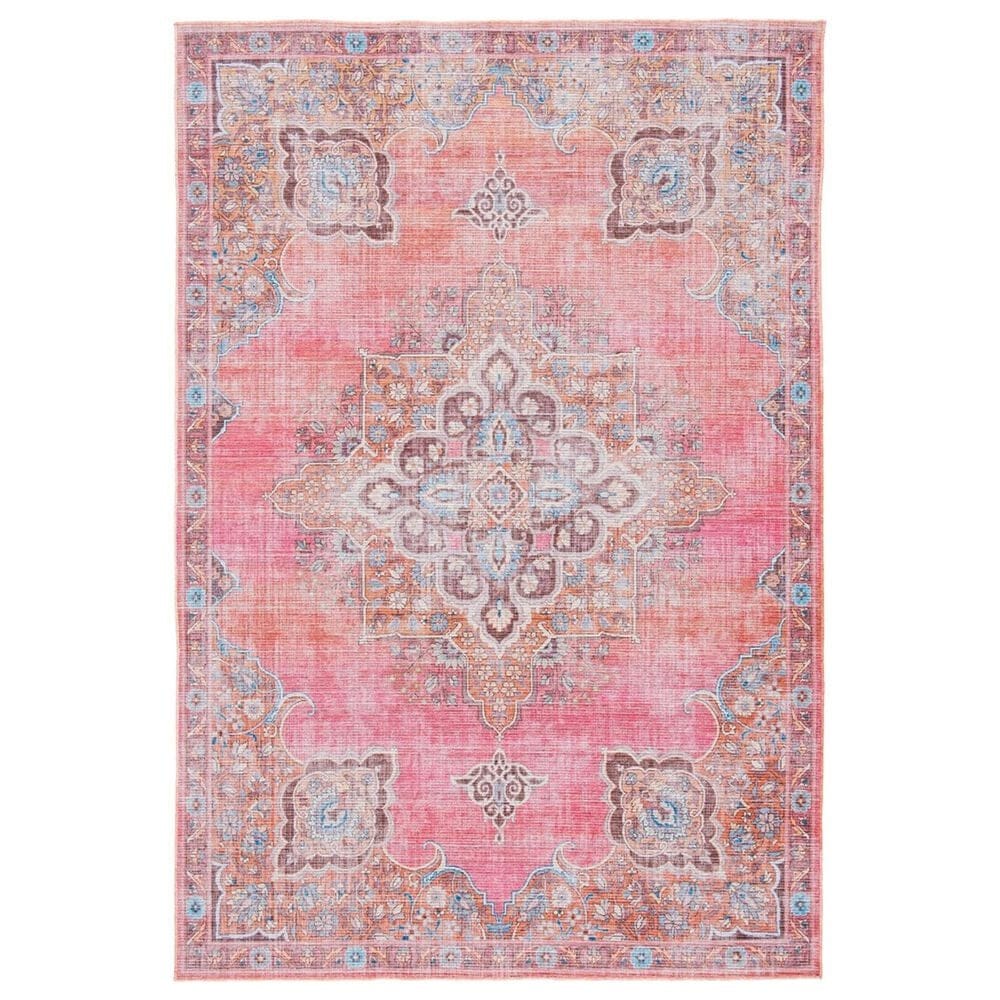 Safavieh Serapi 8" x 10" Pink and Beige Area Rug, , large