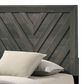 Crown Mark Valor Twin Panel Bed in Grey, , large