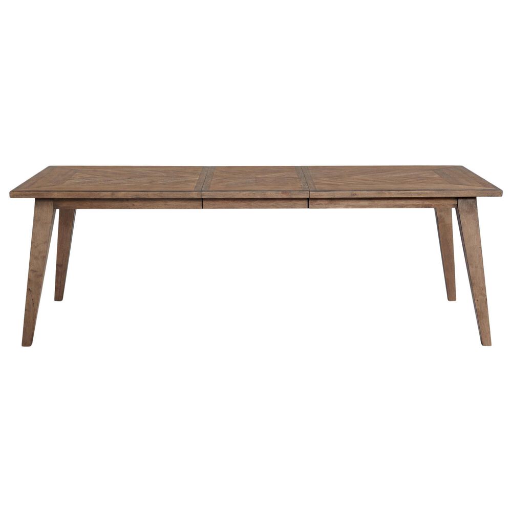 Hawthorne Furniture Oslo 6-Piece Rectangular Dining Set with 24&quot; Leaf in Weathered Chestnut, , large