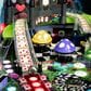 Wonderland Amusements Alice Goes to Wonderland Pinball Machine in Black, , large