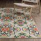 Oriental Weavers Havana HAV04 Ivory and Multicolor 3"3" x 5" Indoor/Outdoor Area Rug, , large