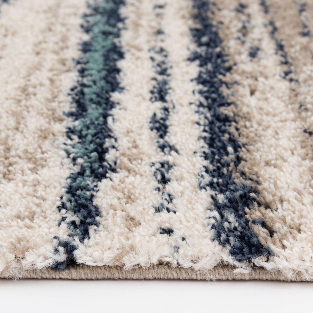 Central Oriental Tulsa Dunkerton 5&#39; x 7&#39;3&quot; Blue Navy and Multicolor Area Rug, , large