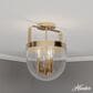 Hunter Karloff 3-Light Semi-Flush Mount in Alturas Gold, , large