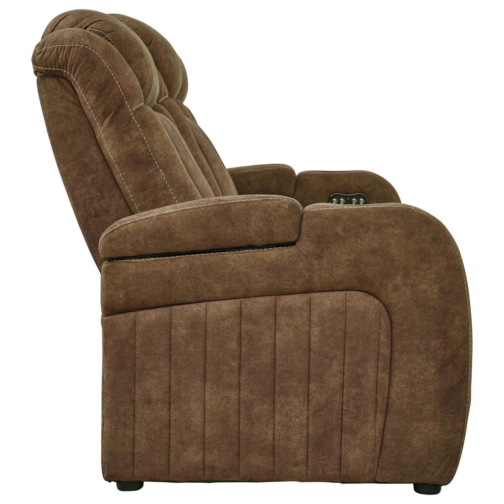 Ashley Wolfridge Power Reclining Sofa in Brindle, , large