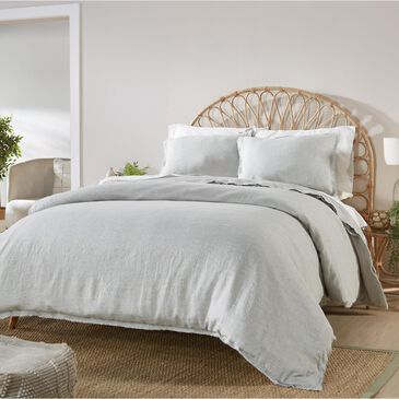 Amity Home Brisbane Linen Seaglass Queen Duvet Cover Set, , large