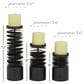 Maple and Jade Metal Decorative Candle Holder in Matte Black (Set of 3), , large
