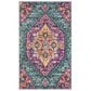 Safavieh Madison MAD119C-4 4" x 6" Blue/Fuchsia Area Rug, , large
