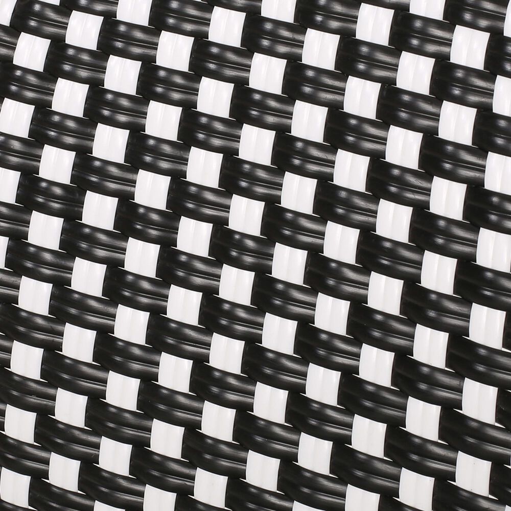 Hearth and Haven Outdoor French Bistro Chair in White, Black and Yellow &#40;Set of 2&#41;, , large