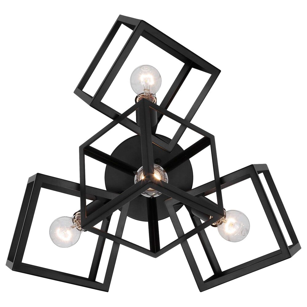 Golden Lighting Cassio 4-Light Semi-Flush in Matte Black, , large