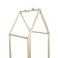 Creative Coop Metal House Shaped Fire Wood Holder with Handle in Nickel, , large