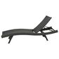 Hearth and Haven Salem PE Wicker Chaise Lounge in Grey, , large