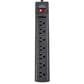 Sanus Full-Motion Wall Mount for 42" - 90" TVs in Black with Red 6" HDMI Cable and Black 7-Outlet Surge Protector Power Strip, , large