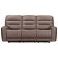 Simeon Collection Lawson Power Reclining Zero Gravity Sofa with Drop Down Table in Sydney Brunette, , large