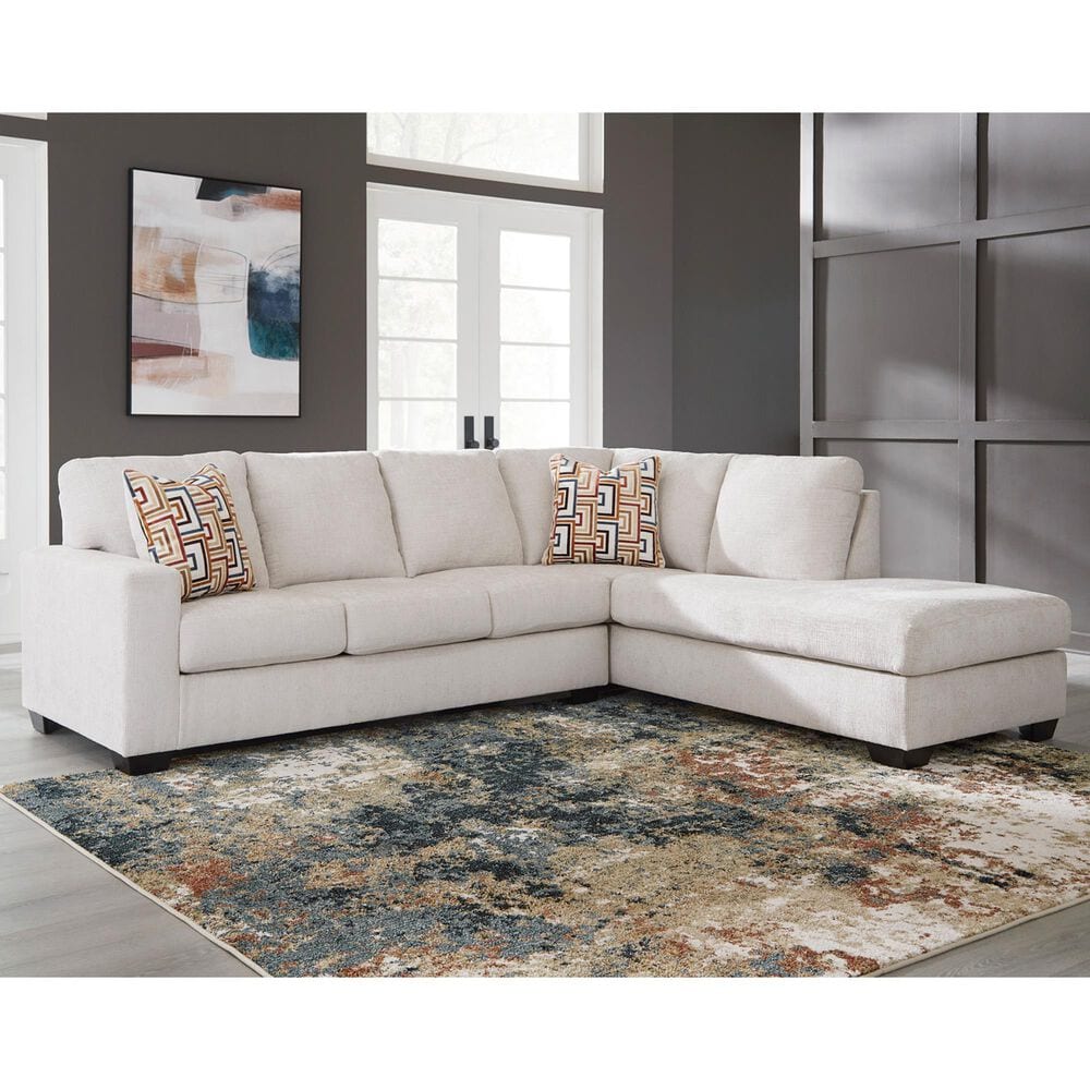 Ashley Aviemore 2-Piece Sectional with Right-Facing Chaise in Stone, , large
