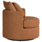 Coaster Debbie Swivel Accent Chair in Burnt Orange, , large