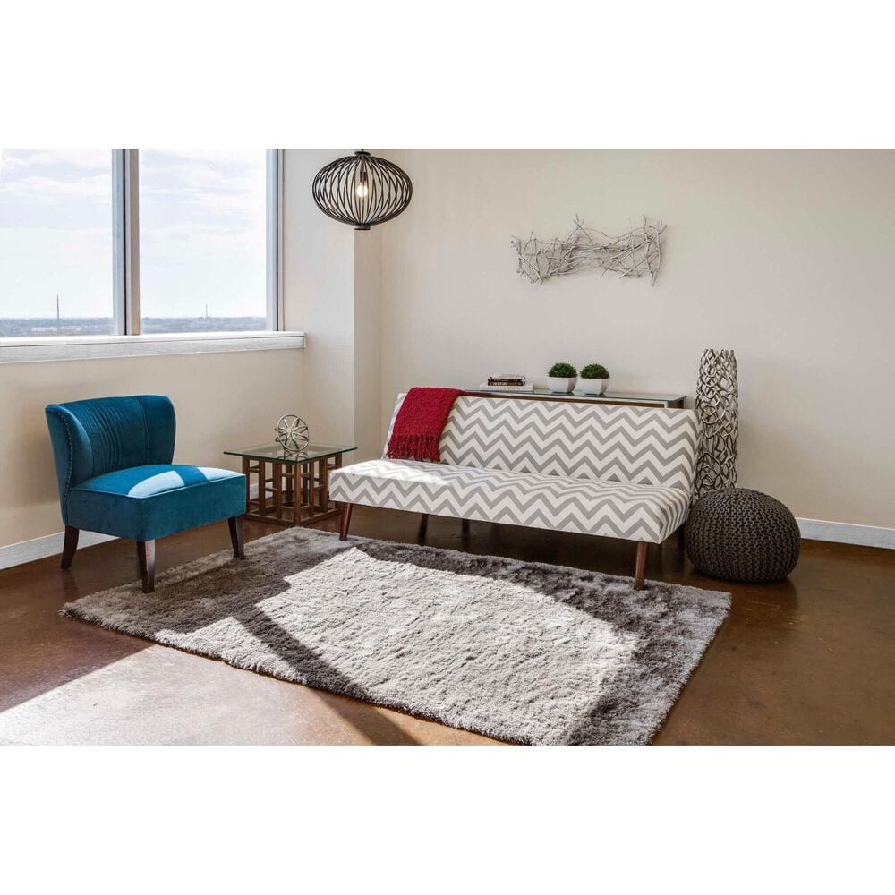 Feizy Indochine 4550F 4&#39;9&quot; x 7&#39;6&quot; Gray Area Rug, , large