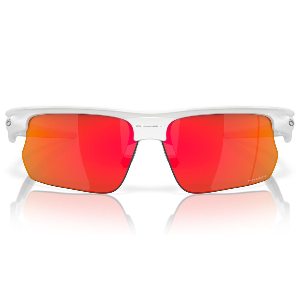 Oakley Sunglasses Bisphaera Sunglasses with Prizm Ruby Lenses in Polished White, , large