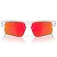 Oakley Sunglasses Bisphaera Sunglasses with Prizm Ruby Lenses in Polished White, , large