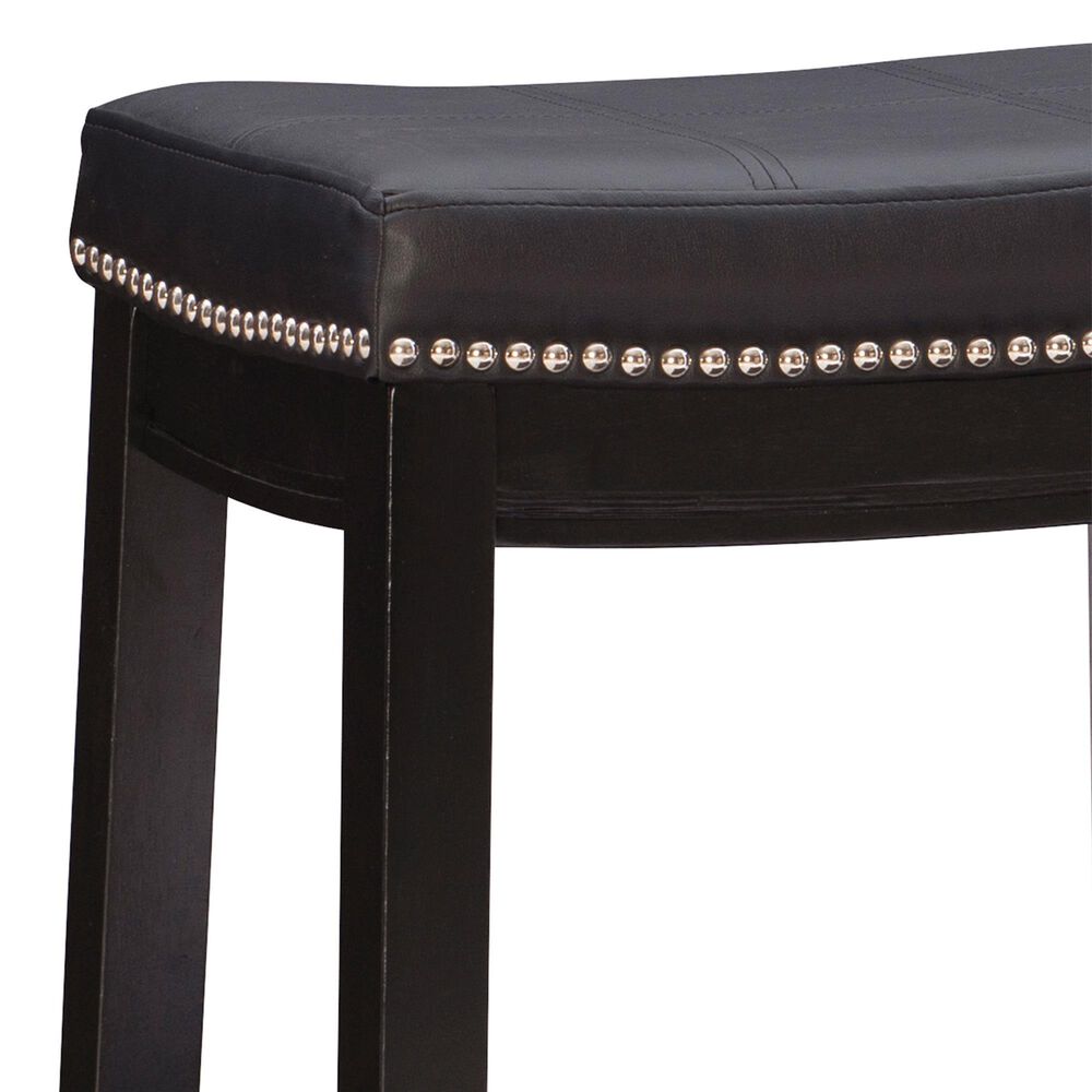 Linon Home Decor Claridge Counter Stool in Black, , large