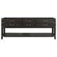 Lexora Home Norwalk 84" Double Bathroom Vanity in Black Oak with White Quartz Top and Rectangular Sinks, , large
