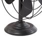 Maple and Jade Metal Fan Decorative Sculpture in Weathered Black, , large
