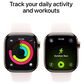 Apple Watch Series 11 (GPS+Cellular) 42mm Titanium Case with Light Blush Sport Band - S/M in Gold and 2-Year AppleCare+, , large