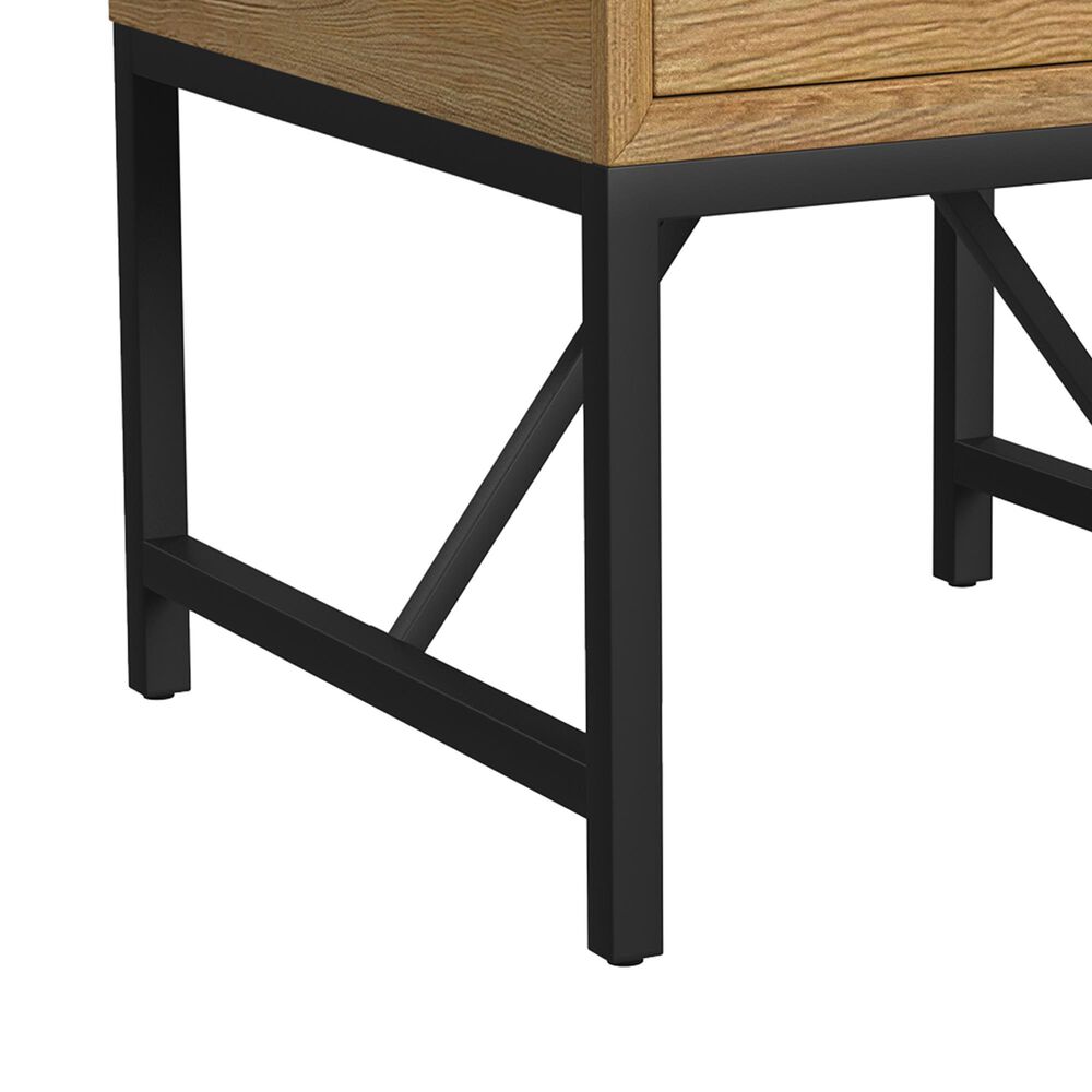Hawthorne Furniture Newport End Table in Natural Oak, , large