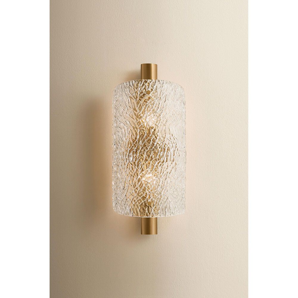 Troy Lighting Bergeron 2-Light Wall Sconce in Patina Brass, , large