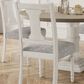 HOMLUX Side Chair with Gray Cushion in White (Set of 2), , large