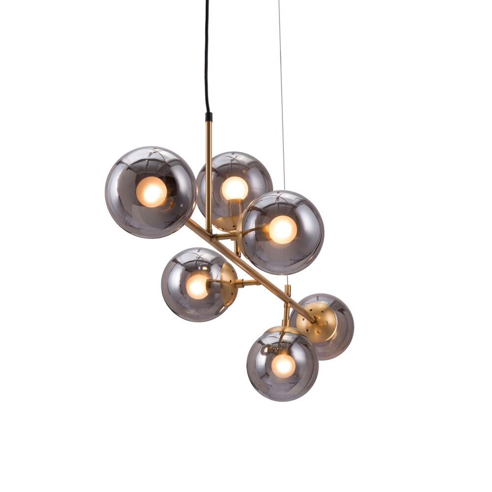Zuo Modern Gisela Ceiling Lamp in Brass, , large