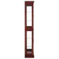 GigaCloud Curio Cabinet with Light in Cherry, , large