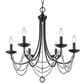 Golden Lighting Mirabella 6-Light Chandelier in Matte Black, , large