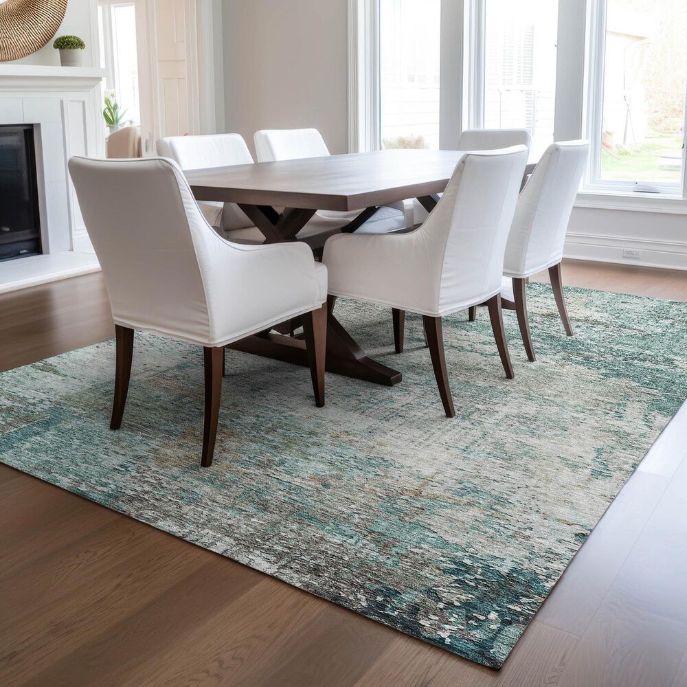 Dalyn Rug Company Solace SL5 8&#39; x 10&#39; Teal Area Rug, , large