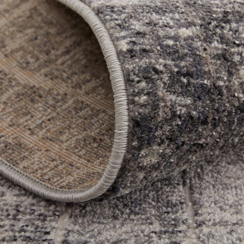 Feizy Kano 6&#39;7&quot; x 9&#39;6&quot; Black, Gray and Ivory Area Rug, , large