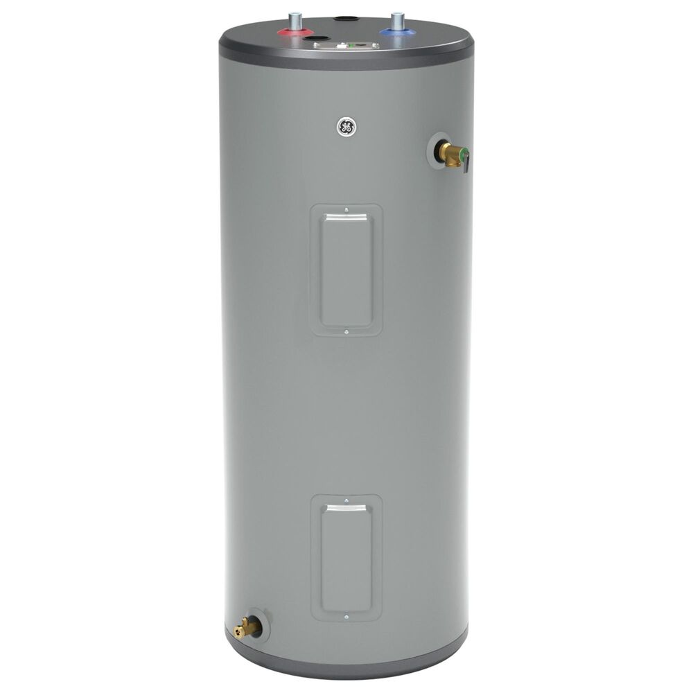 GE Appliances 30-Gallon Tall Electric Water Heater in Gray, , large