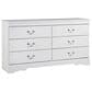 Ashley Anarasia 6 Drawer Dresser in White, , large
