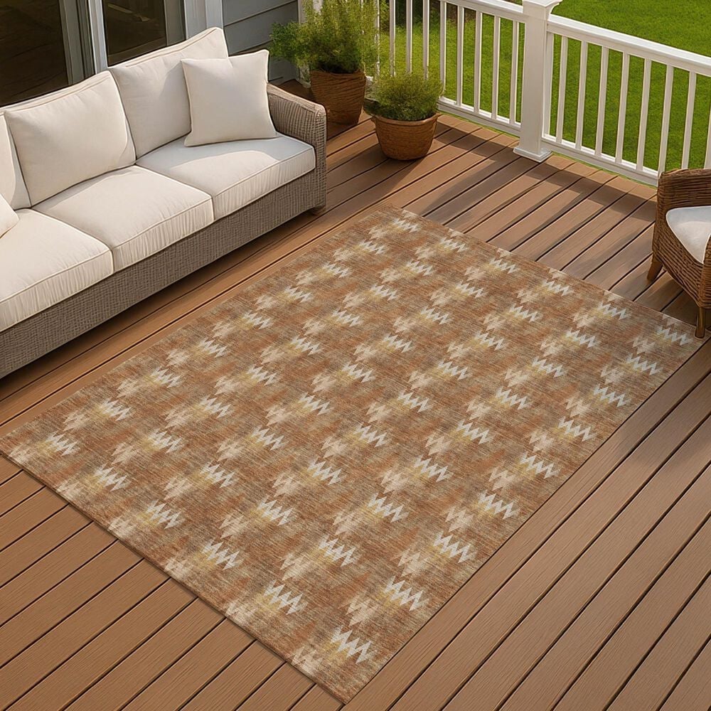 Dalyn Rug Company Soft Essentials Chevron Paprika 9' x 12' Area Rug, , large