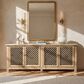 Jennifer Taylor Home Arden 97" 4-Door Sideboard in Heritage Light Natural Brown, , large