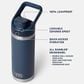 YETI Rambler 18 Oz Water Bottle with Flip Chug Cap in Navy, , large