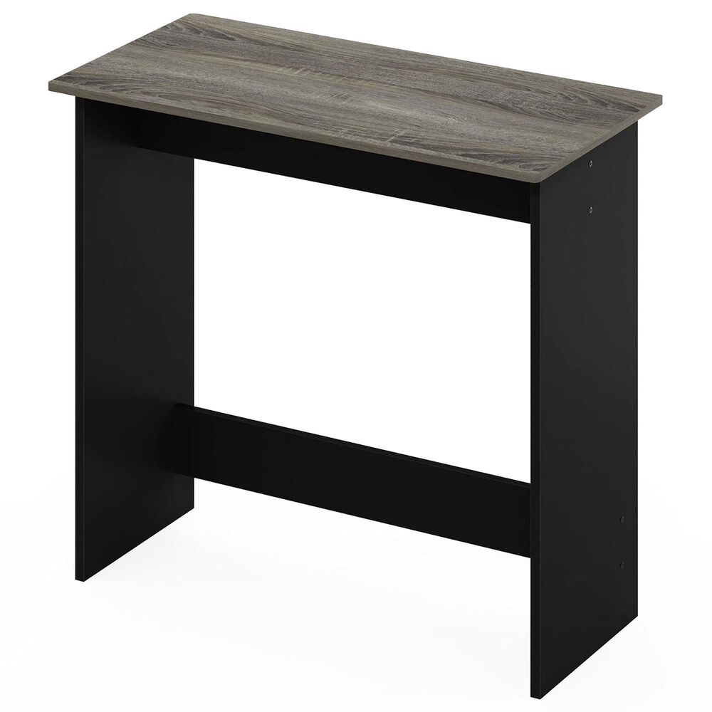 HOMLUX Modern Computer Desk in French Oak Grey and Black, , large