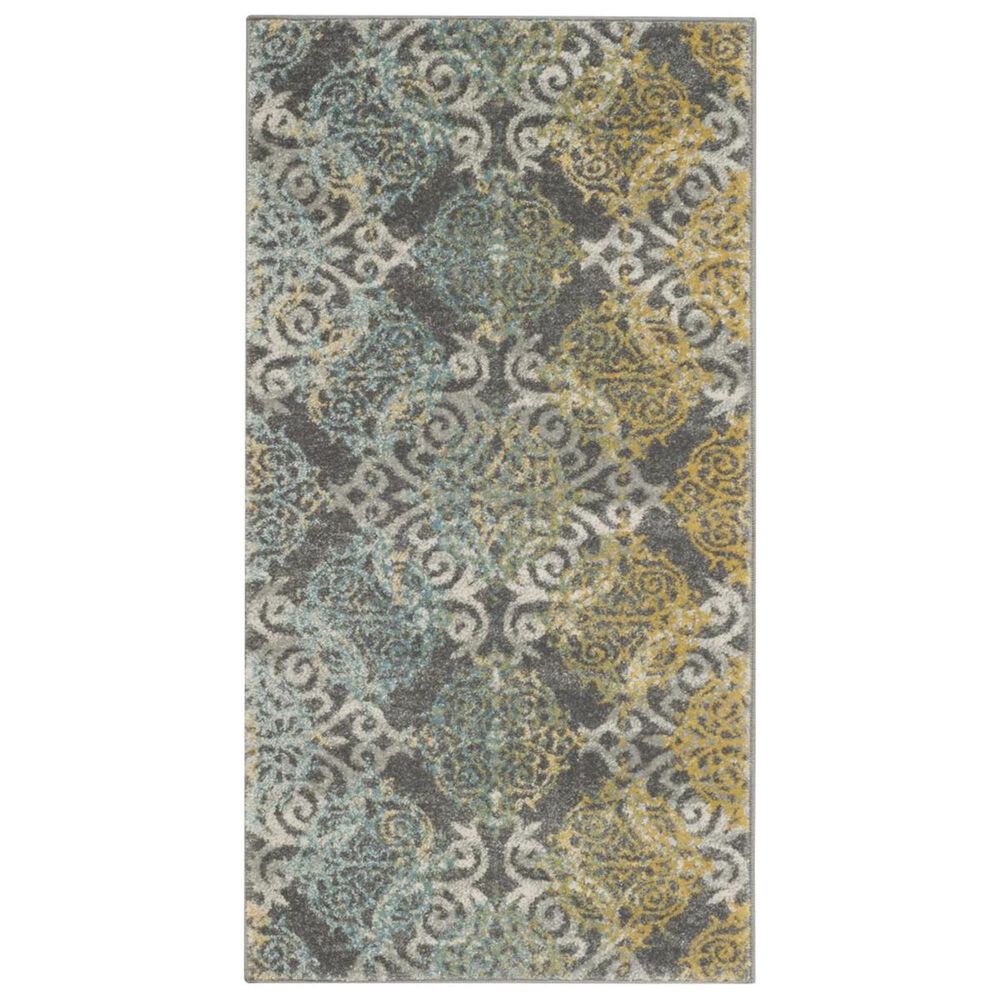 Safavieh Evoke EVK230D-3 3&#39; x 5&#39; Grey/Ivory Area Rug, , large