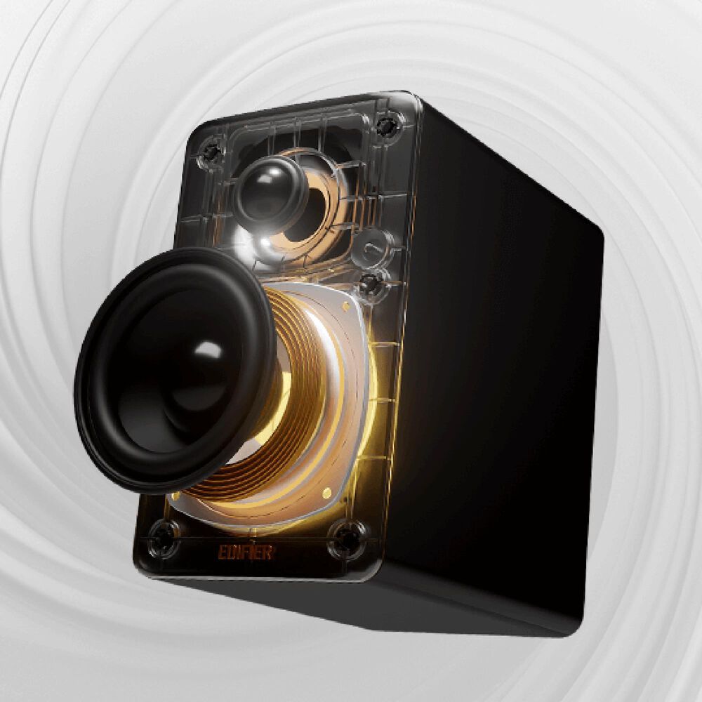 Edifier M60 2.0 Compact Desktop Bluetooth Speakers Pair in Black, , large