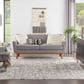 Nourison Silk Shadows 7"9" x 9"9" Ivory and Grey Area Rug, , large