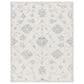 Safavieh Micro-Loop Oriental 9" x 12" Ivory and Grey Area Rug, , large