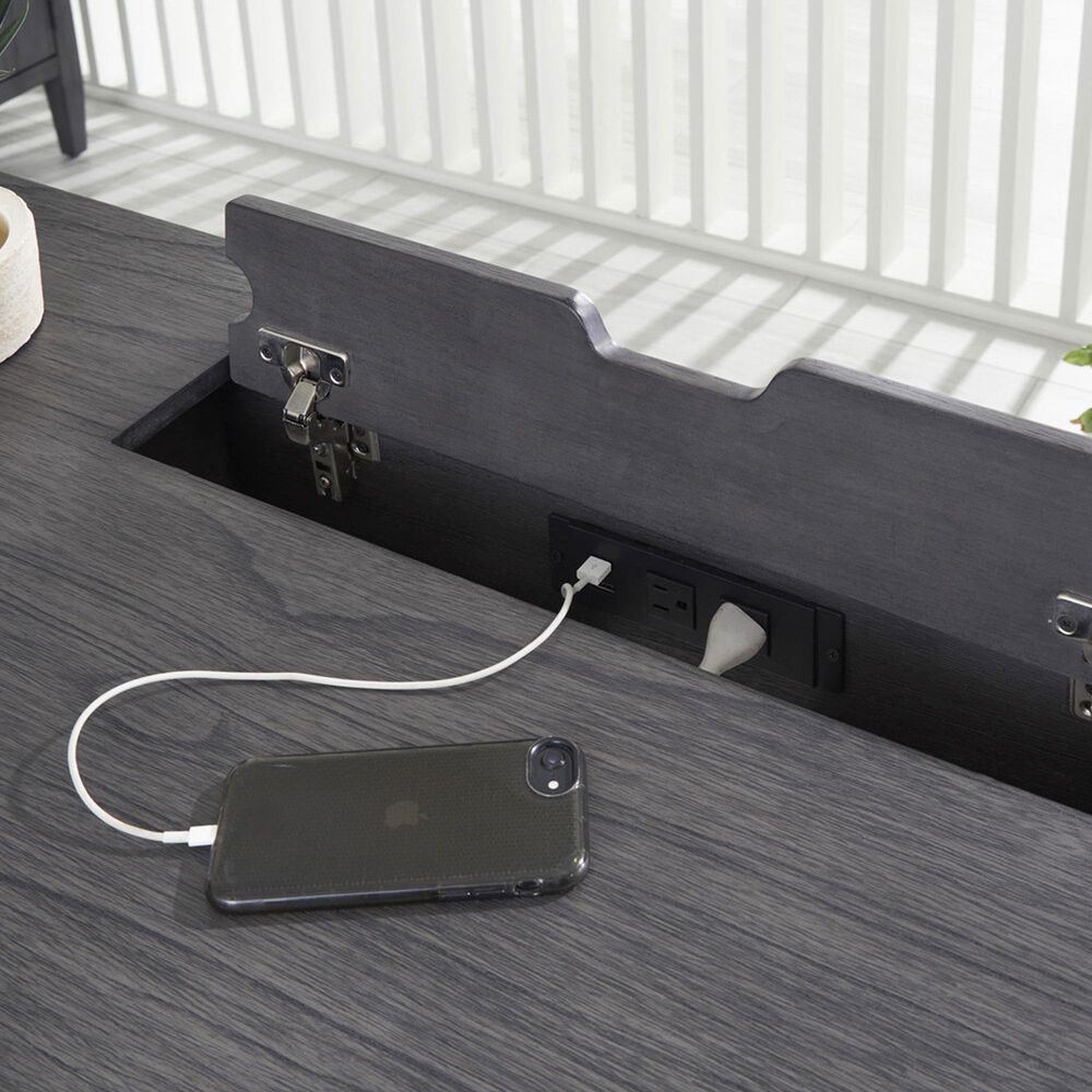 Riva Ridge Preston 60&quot; Lift Desk in Urban Gray and Black, , large